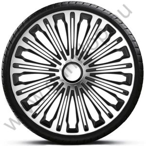 Dísztárcsa 17" Volante Silver Black (4darab)
