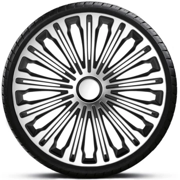 Dísztárcsa 17" Volante Silver Black (4darab)