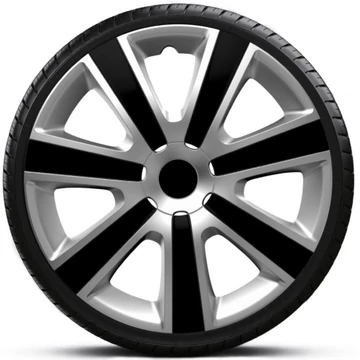 Dísztárcsa 16" VR Silver Black (4darab)