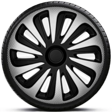 Dísztárcsa 17" Caliber Carbon Silver-Black (4darab)